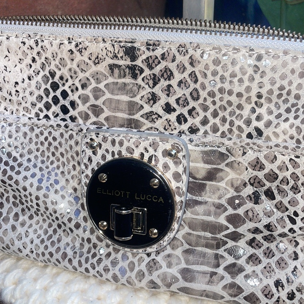 Elliott Lucca snake print clutch - Picture 2 of 5